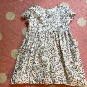 Hanna Andersson black and white dress size 120